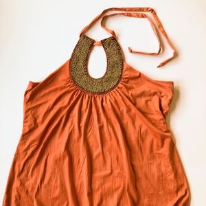 Studio Y beaded halter top